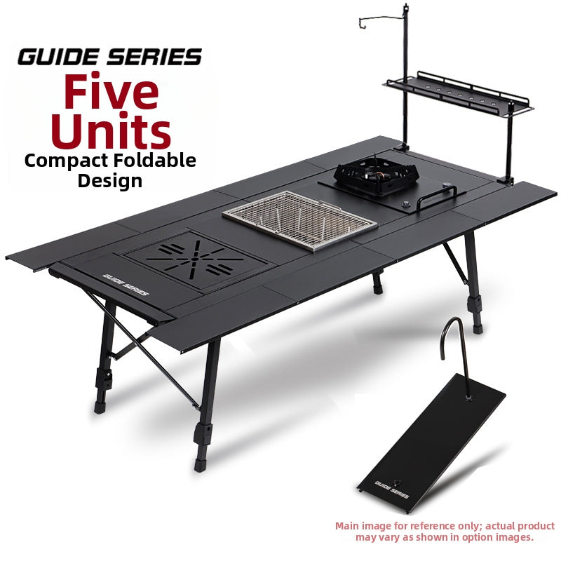 New GuideSeries Outdoor Camping Aluminum Alloy IGT5 Unit Folding Table Semi-Automatic BL028 Table