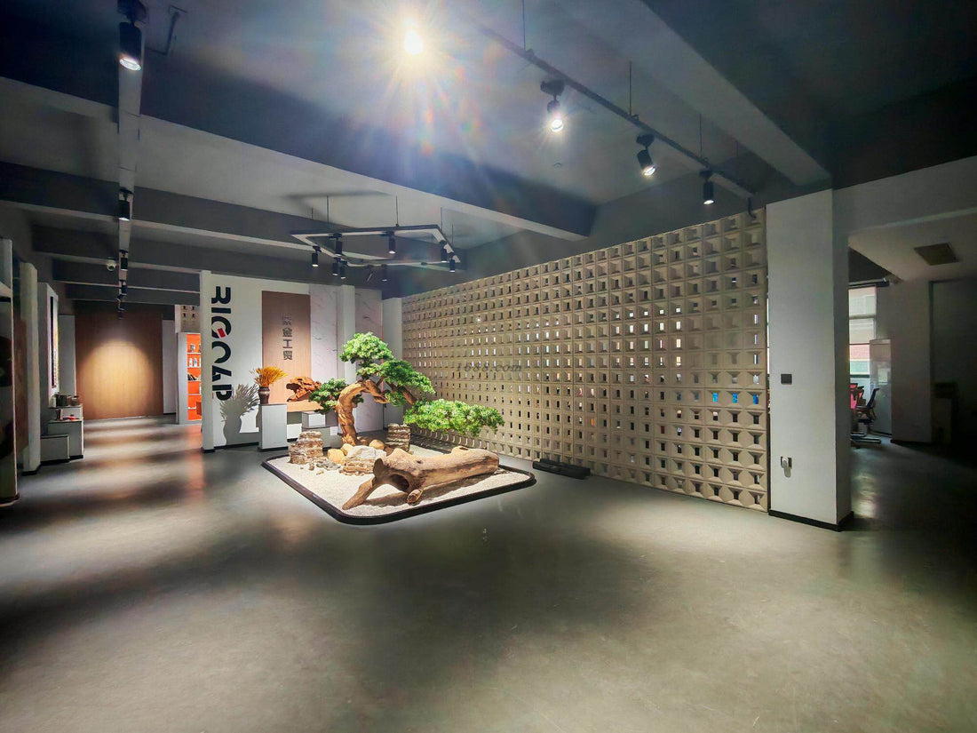 GearMoor titanium drinkware showroom display