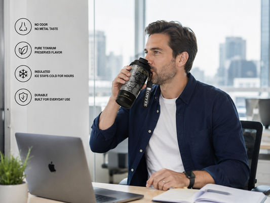 Best Insulated Coffee Mug for Office 2026: Titanium vs Stainless Steel (Honest Comparison)