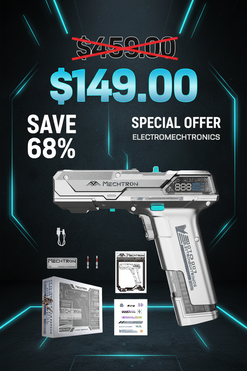 Mechtron Cyberdrill – The Sci - Fi Pistol - Drill That’s a Tool, Decor, and Your New Obsession (68% Off + 10% Shop Discount!)