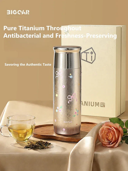 GearMoor Titanium Rhinestone Cup for Women | Iced Drink Gift | 14.5 oz