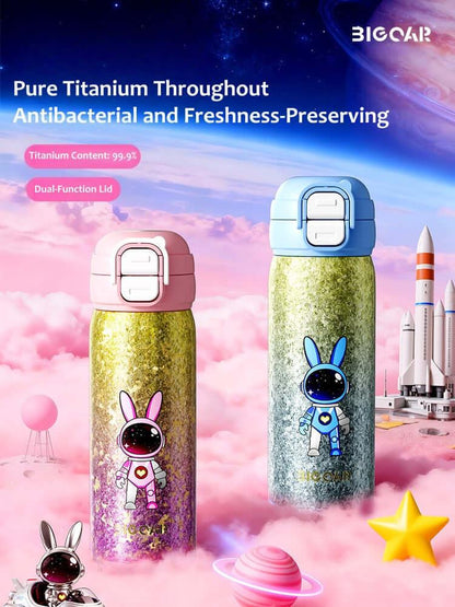 GearMoor Kids Titanium School Water Bottle | Insulated Cold Cup Boys & Girls | 18.6 oz