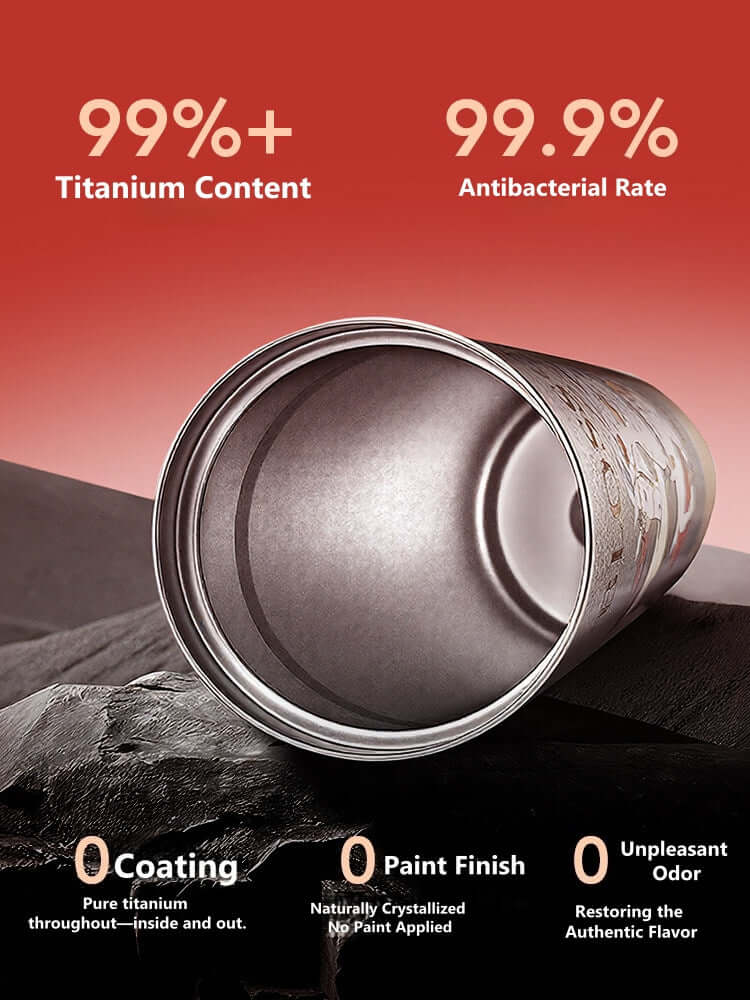 GearMoor Year of Horse Titanium Tumbler | Collector's Cold Cup | 17.6 oz