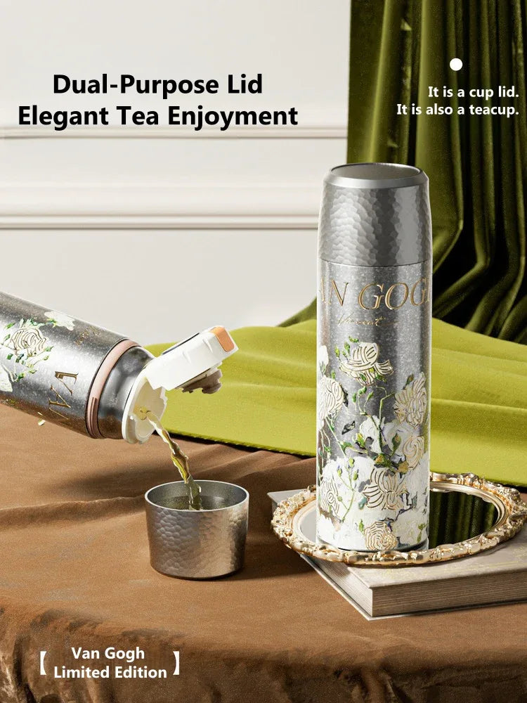 GearMoor Van Gogh Titanium Cup | Iced Drink Gift for Girls | 20.3 oz