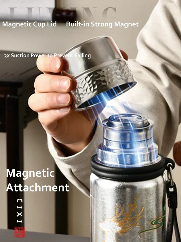 GearMoor Large Titanium Tumbler | Insulated Cold Drink Cup | 21.9 oz