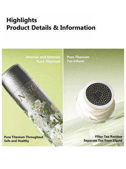 GearMoor Van Gogh Titanium Cup | Iced Drink Gift for Girls | 20.3 oz