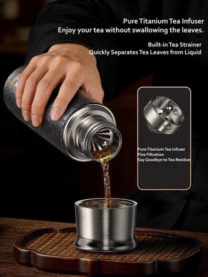 GearMoor Year of Horse Titanium Tumbler | Collector's Insulated Cup | 13.5 oz