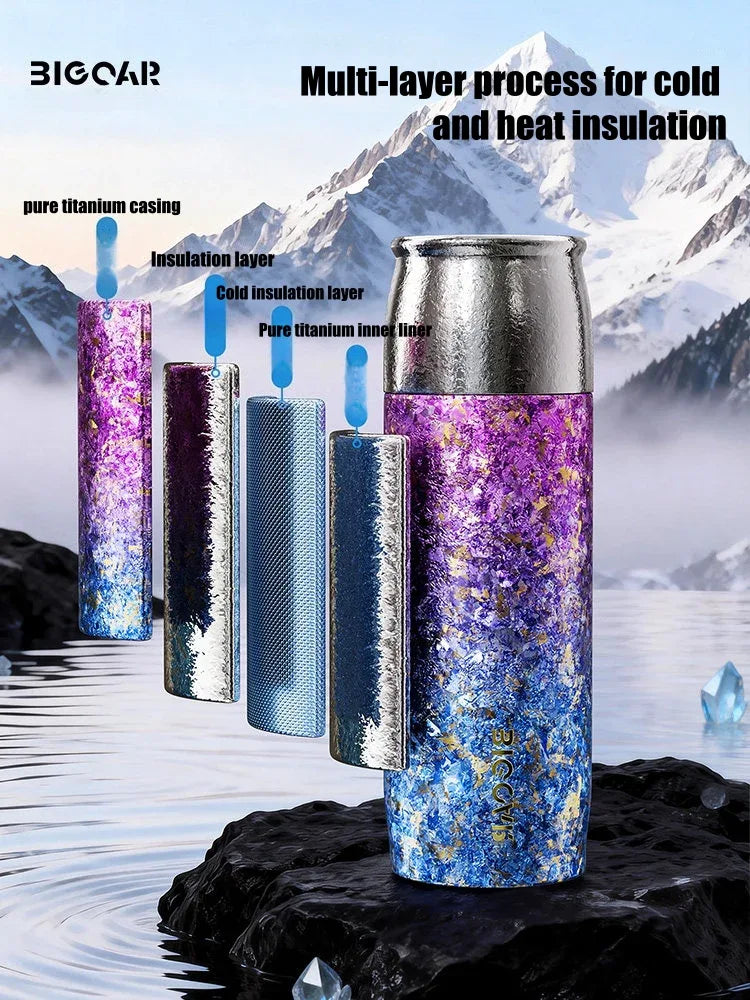 GearMoor Titanium Iced Drink Mug | Summer Gift for Women | 14.5 oz