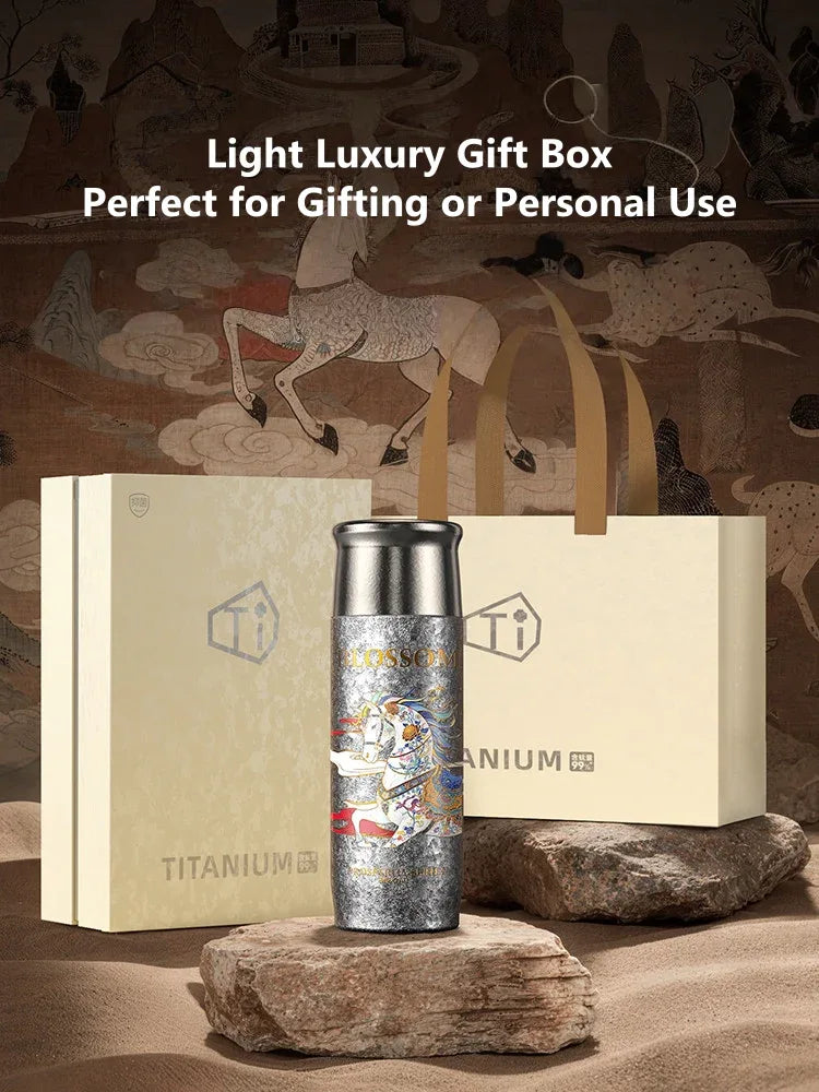 GearMoor Pure Titanium Insulated Tumbler | Limited Edition Summer Gift | 14.5 oz