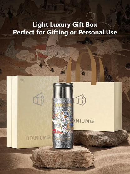 GearMoor Pure Titanium Insulated Tumbler | Limited Edition Summer Gift | 14.5 oz