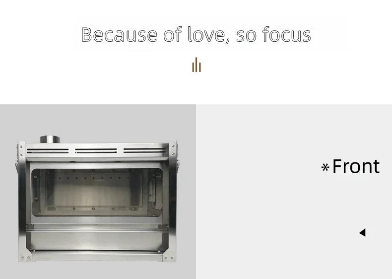 Outdoor Camping Stainless Steel Wood-Burning Stove Portable Multi-Functional Heater for Camping and Tents