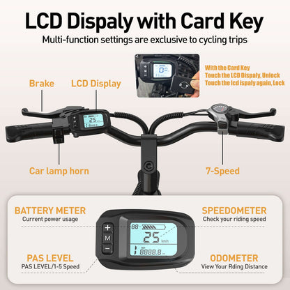 Electric city bike for adults