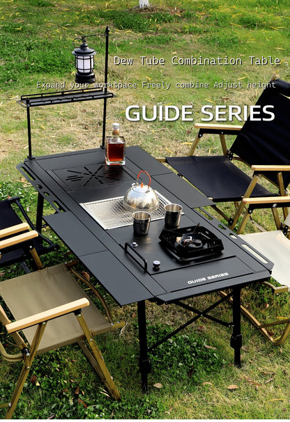New GuideSeries Outdoor Camping Aluminum Alloy IGT5 Unit Folding Table Semi-Automatic BL028 Table