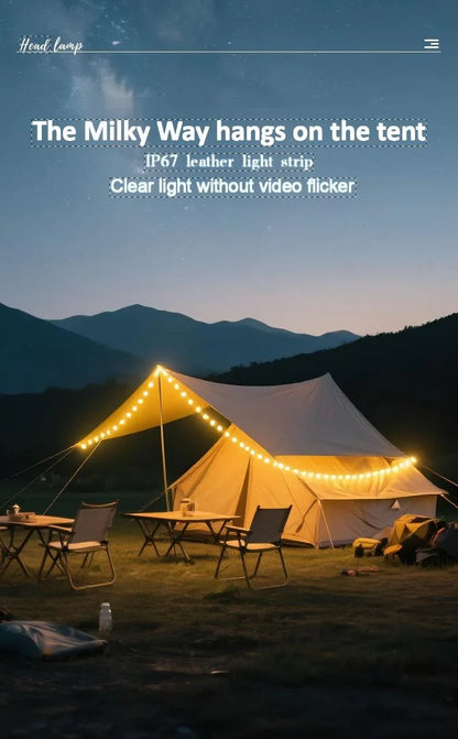 New outdoor camping light with long battery life, camping canopy tent magnetic hanging light, emergency atmosphere tape measure light