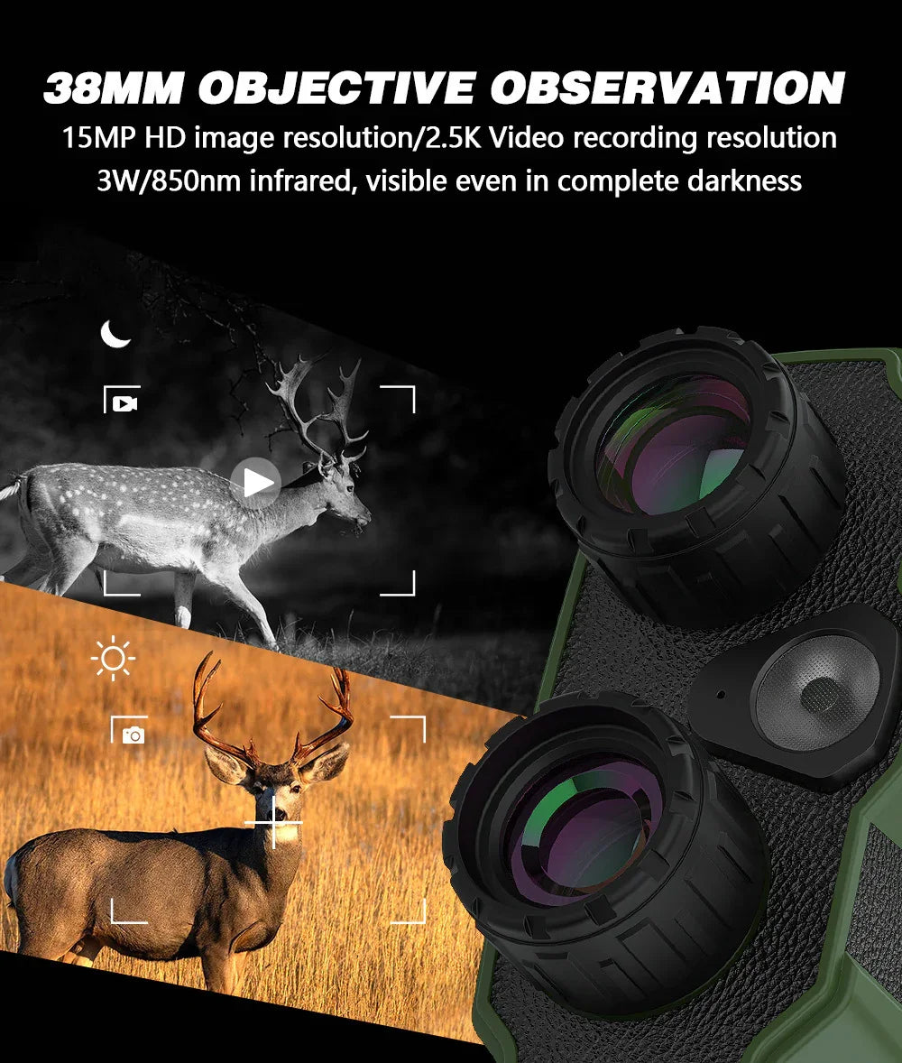 2025 New Hit High-Definition Photo & Video Binoculars for Birdwatching Portable Outdoor Low-Light Full-Color Night Vision Device