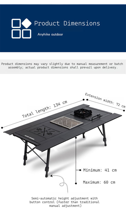 New GuideSeries Outdoor Camping Aluminum Alloy IGT5 Unit Folding Table Semi-Automatic BL028 Table