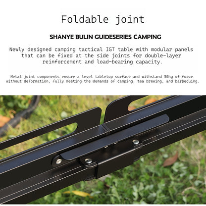 New GuideSeries Outdoor Camping Aluminum Alloy IGT5 Unit Folding Table Semi-Automatic BL028 Table