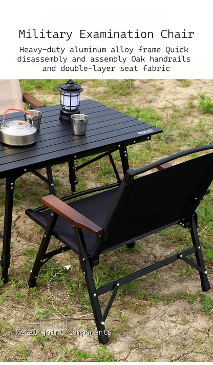 New Detachable Kermit Folding Chair Outdoor Portable Aluminum Alloy Camping Chair Beach Recliner Chair for Garden