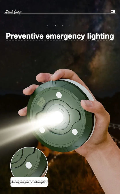 New outdoor camping light with long battery life, camping canopy tent magnetic hanging light, emergency atmosphere tape measure light