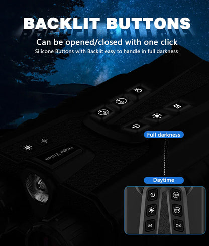 2025 New Hit High-Definition Photo & Video Binoculars for Birdwatching Portable Outdoor Low-Light Full-Color Night Vision Device