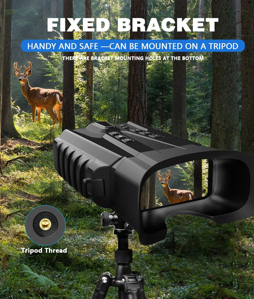 2025 New Hit High-Definition Photo & Video Binoculars for Birdwatching Portable Outdoor Low-Light Full-Color Night Vision Device