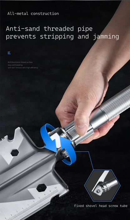 New Outdoor Folding Multi-Functional Military Shovel for Vehicles - Manganese Steel Chinese Shovel for Fishing and Camping