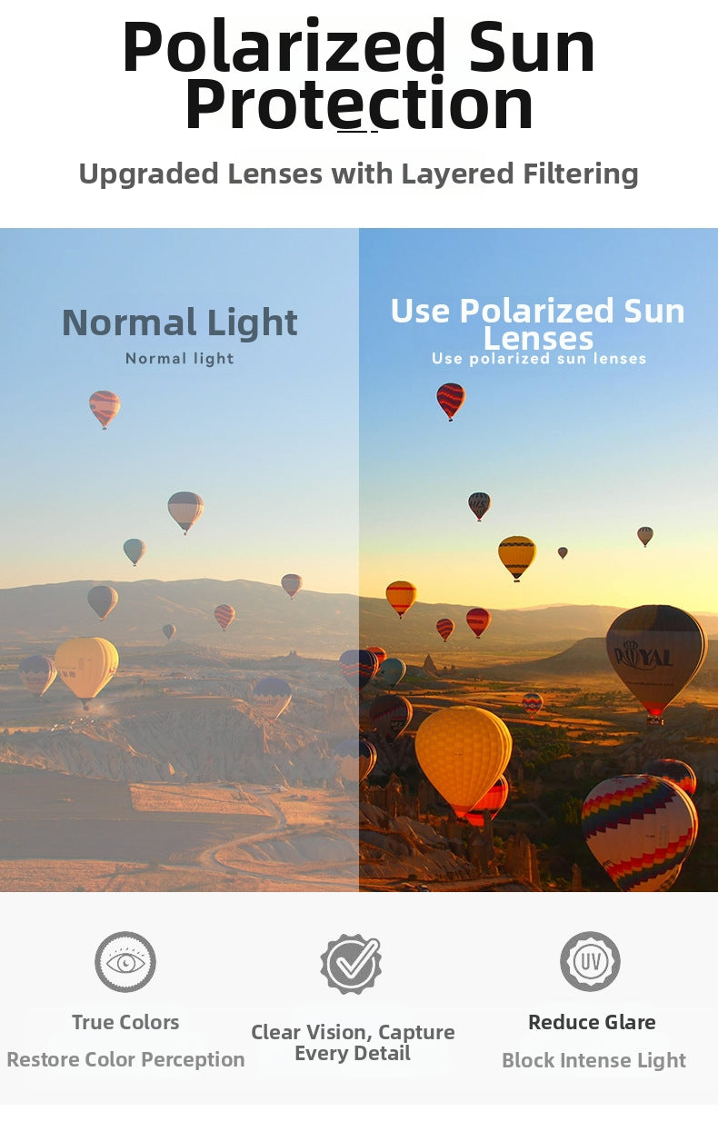 New Retro Punk Style ND9 Adjustable Neutral Density Sunglasses Fishing & Driving Filter Personalized Polarized Sunglasses