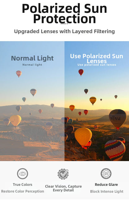 New Retro Punk Style ND9 Adjustable Neutral Density Sunglasses Fishing & Driving Filter Personalized Polarized Sunglasses