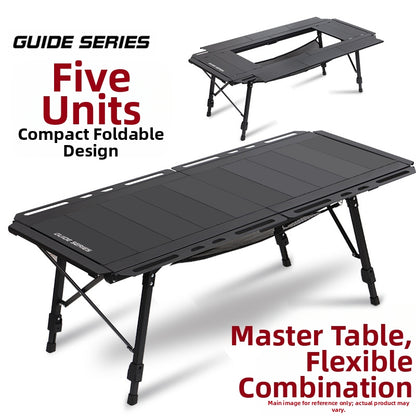 New GuideSeries Outdoor Camping Aluminum Alloy IGT5 Unit Folding Table Semi-Automatic BL028 Table