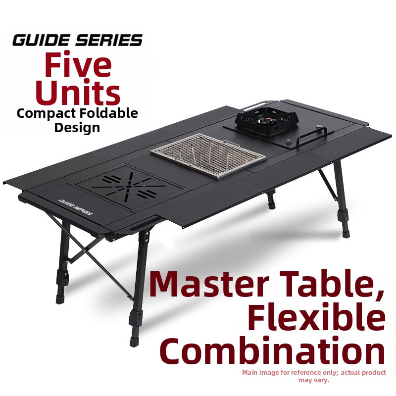 New GuideSeries Outdoor Camping Aluminum Alloy IGT5 Unit Folding Table Semi-Automatic BL028 Table