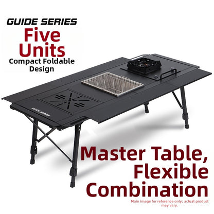 New GuideSeries Outdoor Camping Aluminum Alloy IGT5 Unit Folding Table Semi-Automatic BL028 Table