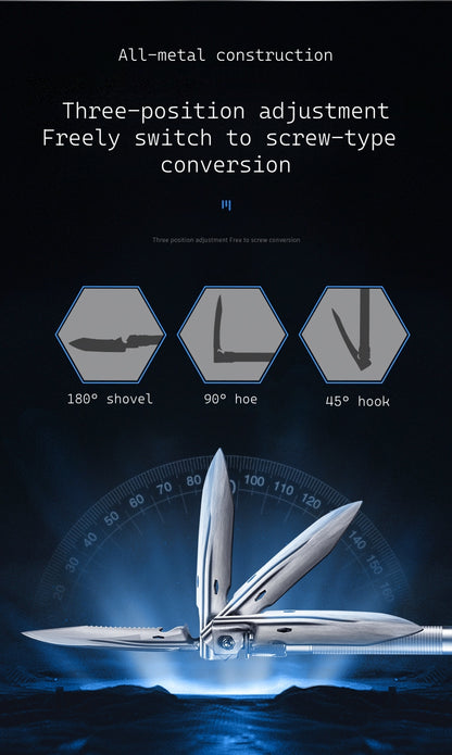 New Outdoor Folding Multi-Functional Military Shovel for Vehicles - Manganese Steel Chinese Shovel for Fishing and Camping