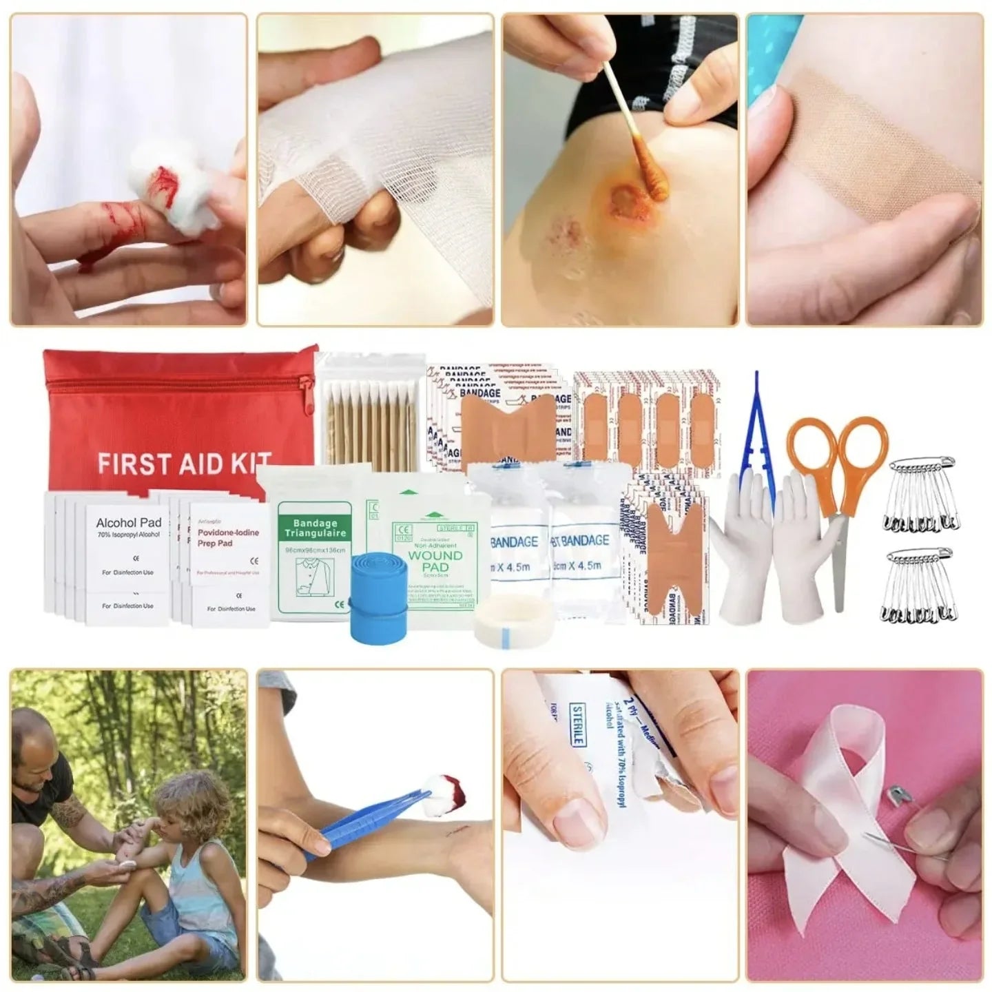 Outdoor adventure camping supplies survival tools camping set wilderness survival emergency kit