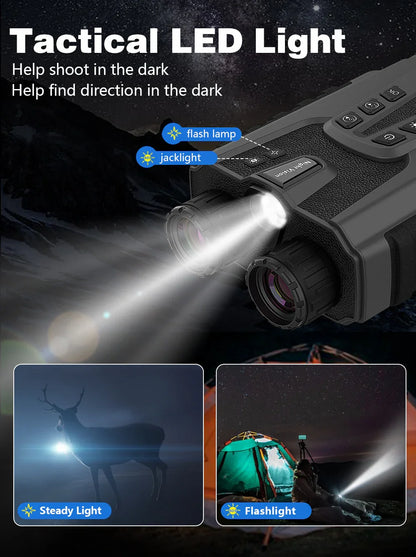 2025 New Hit High-Definition Photo & Video Binoculars for Birdwatching Portable Outdoor Low-Light Full-Color Night Vision Device