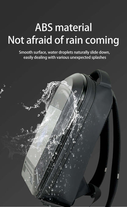 New LED Backpack with Bluetooth Transmitter - Full-Color Motorcycle Style Cycling Hiking Backpack for Men and Women - Smart Dual-Shoulder Bag DIY