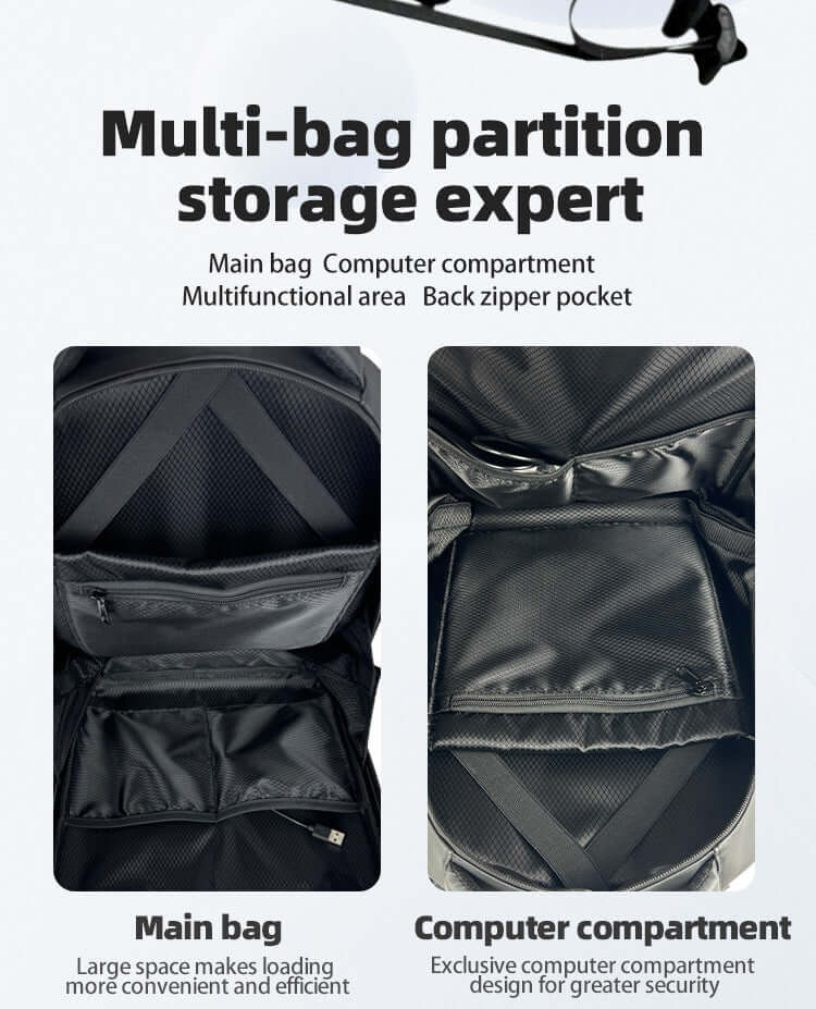 New LED Backpack with Bluetooth Transmitter - Full-Color Motorcycle Style Cycling Hiking Backpack for Men and Women - Smart Dual-Shoulder Bag DIY