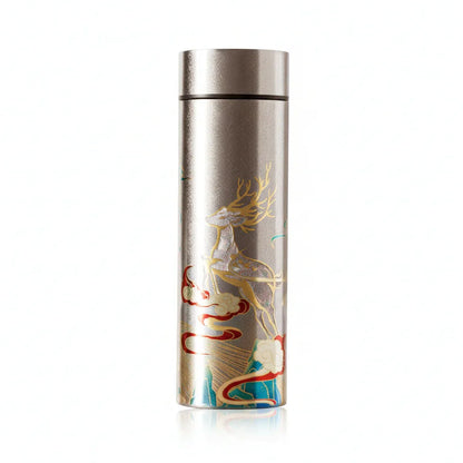 GearMoor Cloud Deer Titanium Tumbler | Insulated Cold Cup Tea Separator | 16.9 oz
