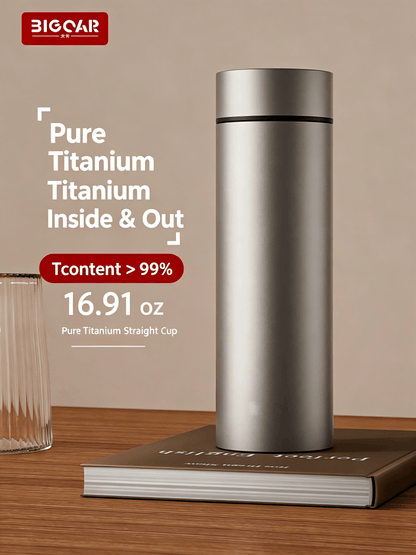 BigCar BC-6822 Pure Titanium Insulated Cup 500ml Deep Space Gray - Front View
