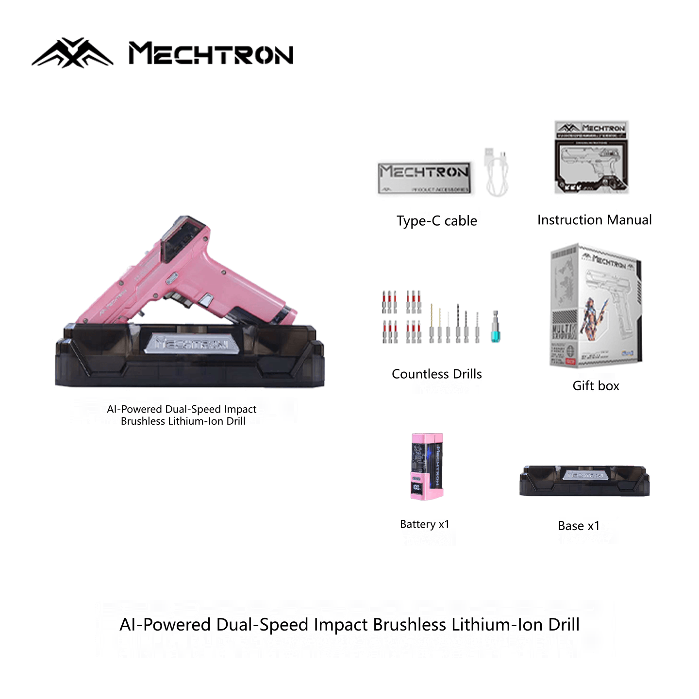 【Gift Selection】Mecha Universe G2PRO Brushless Pistol Drill Esports Desk Display Novelty Gift