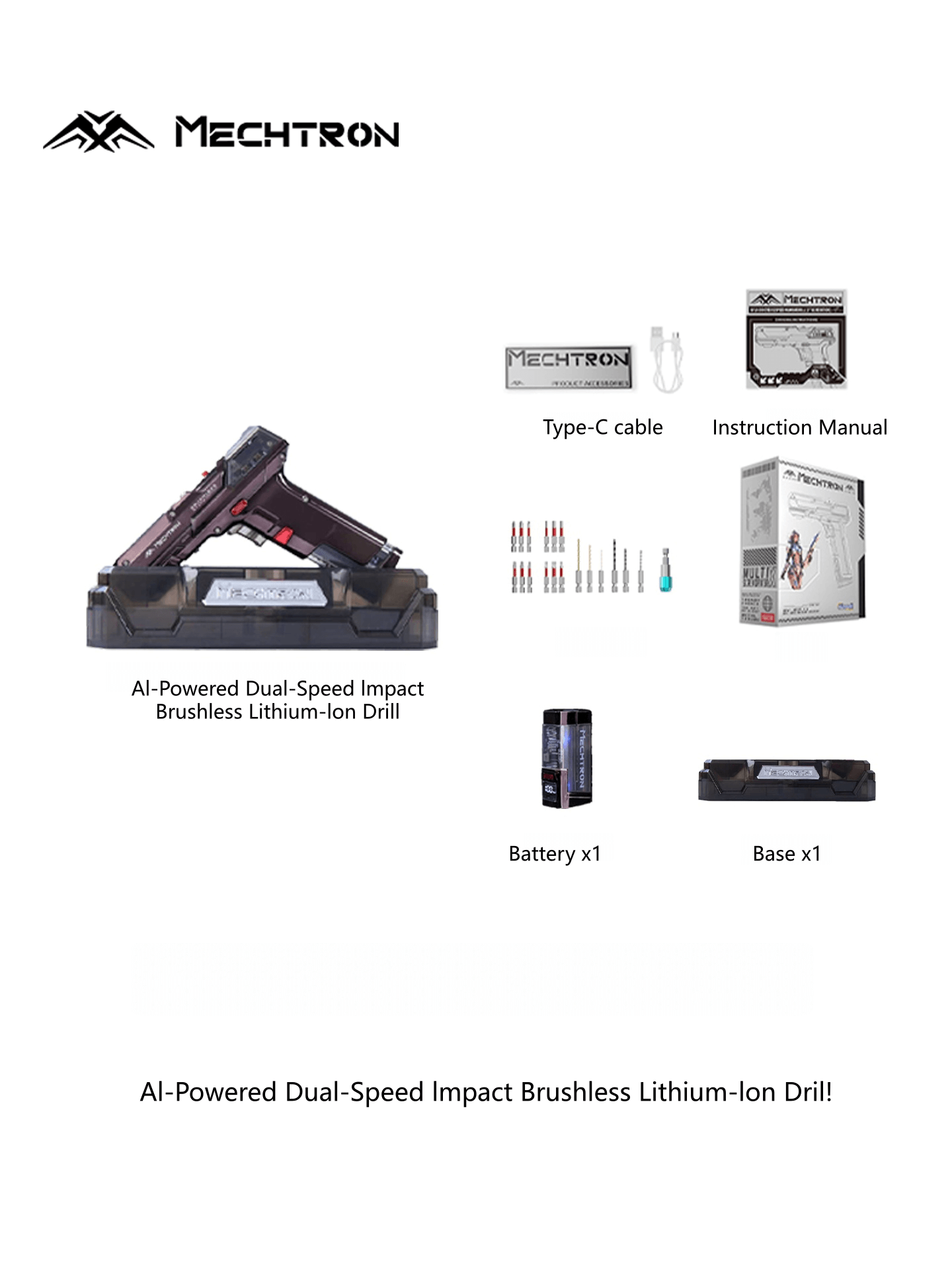 【Gift Selection】Mecha Universe G2PRO Brushless Pistol Drill Esports Desk Display Novelty Gift