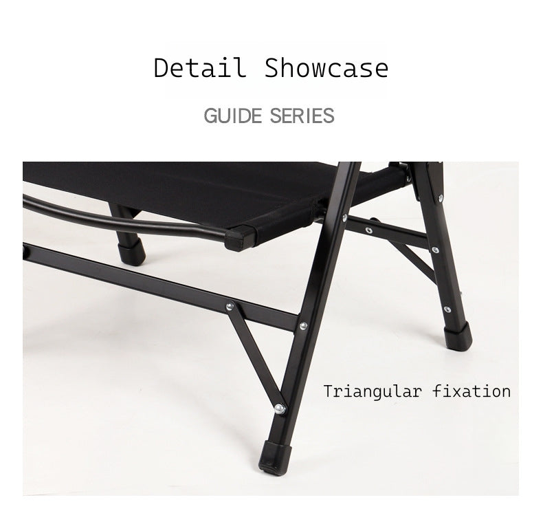 New Detachable Kermit Folding Chair Outdoor Portable Aluminum Alloy Camping Chair Beach Recliner Chair for Garden