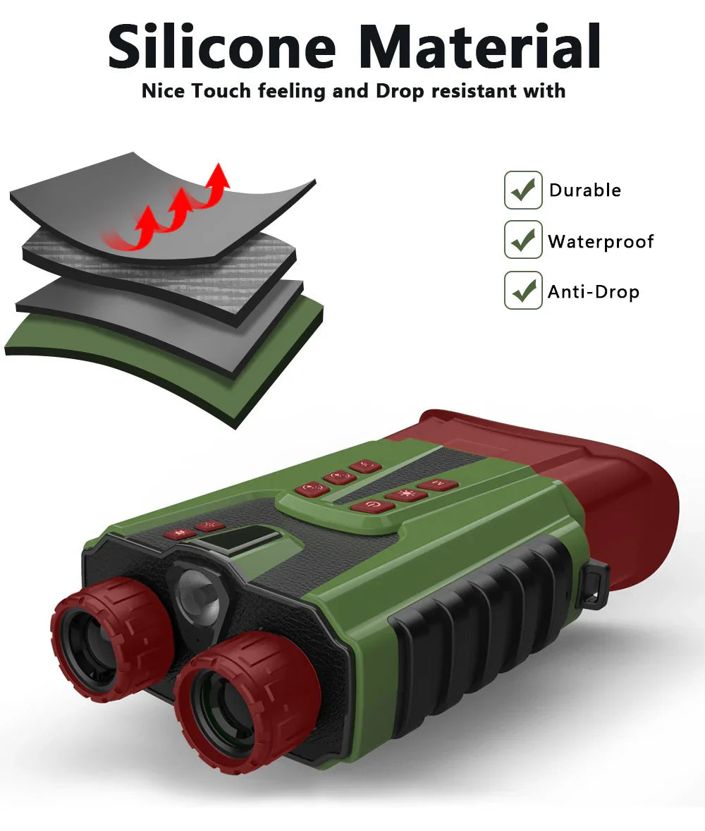 2025 New Hit High-Definition Photo & Video Binoculars for Birdwatching Portable Outdoor Low-Light Full-Color Night Vision Device