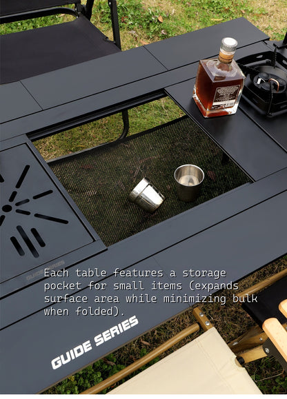New GuideSeries Outdoor Camping Aluminum Alloy IGT5 Unit Folding Table Semi-Automatic BL028 Table