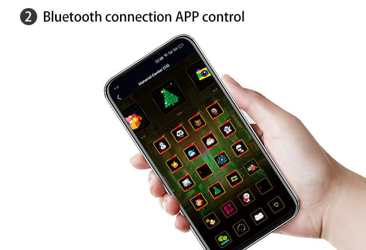 New LED Backpack with Bluetooth Transmitter - Full-Color Motorcycle Style Cycling Hiking Backpack for Men and Women - Smart Dual-Shoulder Bag DIY