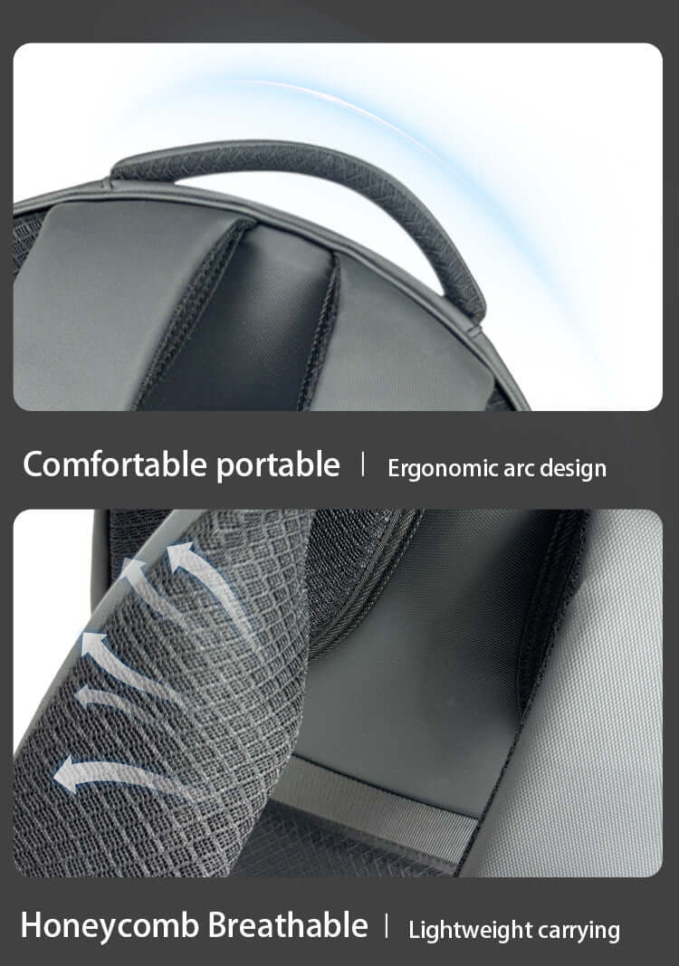 New LED Backpack with Bluetooth Transmitter - Full-Color Motorcycle Style Cycling Hiking Backpack for Men and Women - Smart Dual-Shoulder Bag DIY