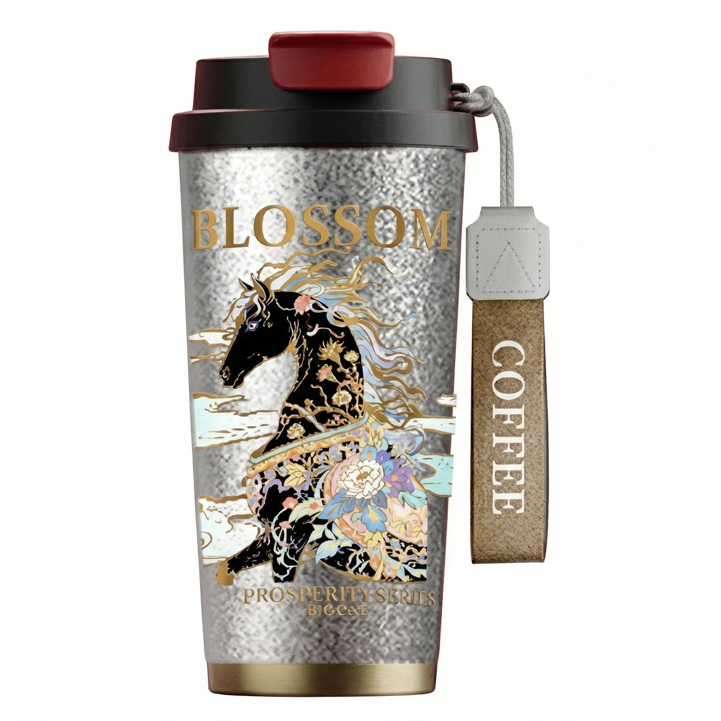 GearMoor Year of Horse Titanium Tumbler | Collector's Cold Cup | 17.6 oz