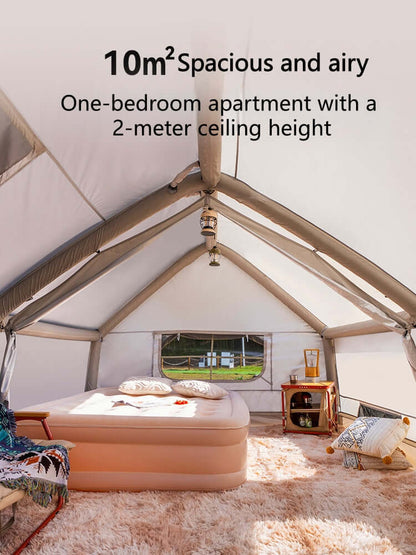 Outdoor Inflatable Tent: Spacious One-Piece Design, Rainproof Camping, No Setup Required, Fully Automatic Tent