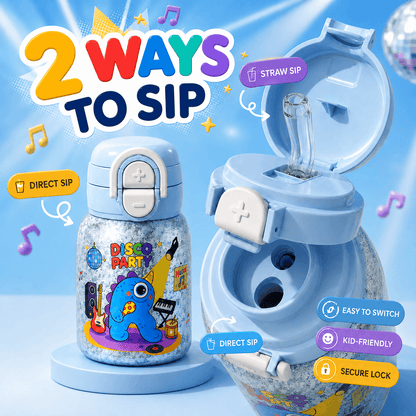 Pure Titanium Kids Water Bottle 20.3 fl oz | 2-in-1 Lid Gift Set