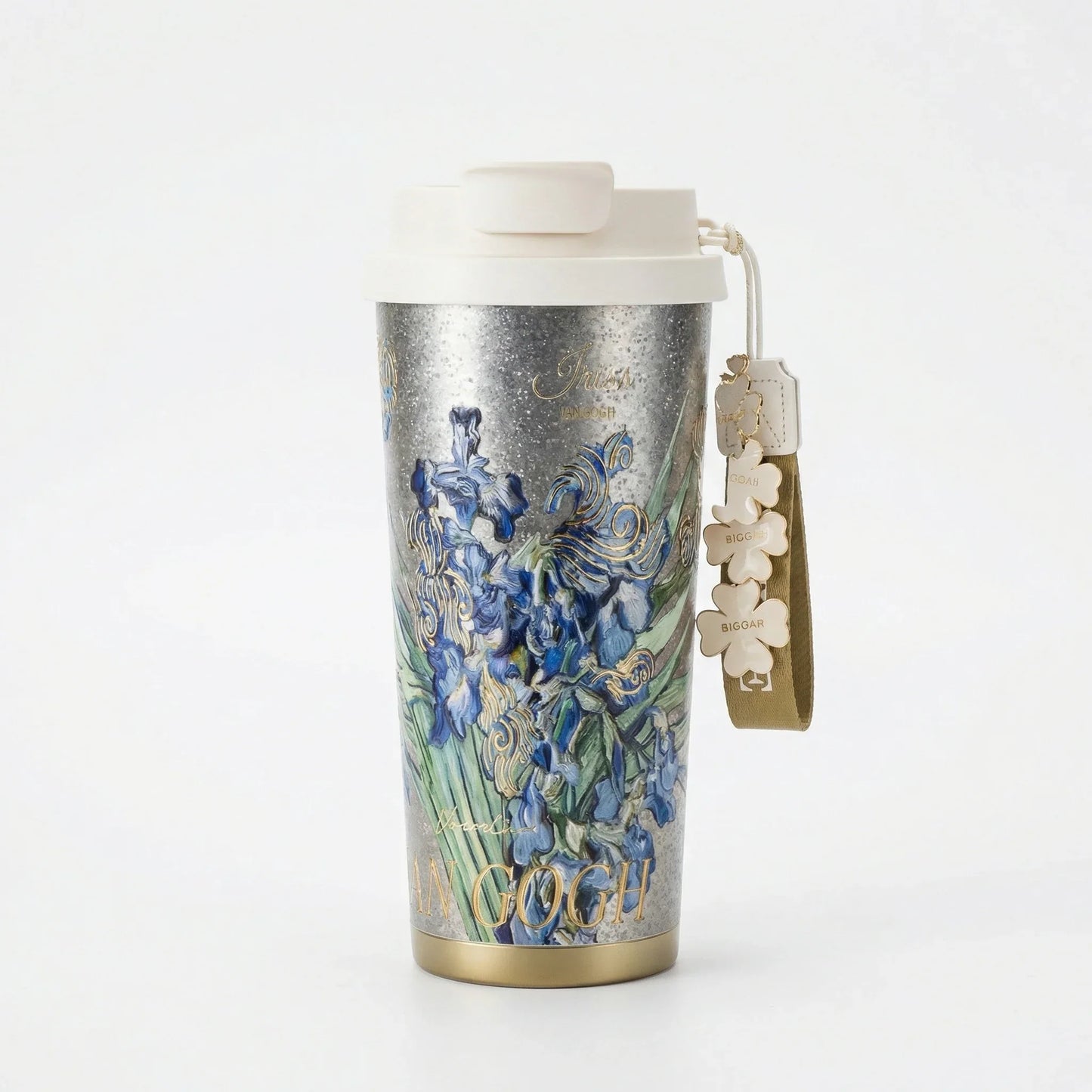 GearMoor Van Gogh Floral Titanium Tumbler | Insulated Cold Cup for Women | 17.6 oz