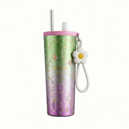 GearMoor Large Titanium Straw Tumbler | Vacuum Insulated | 24 oz